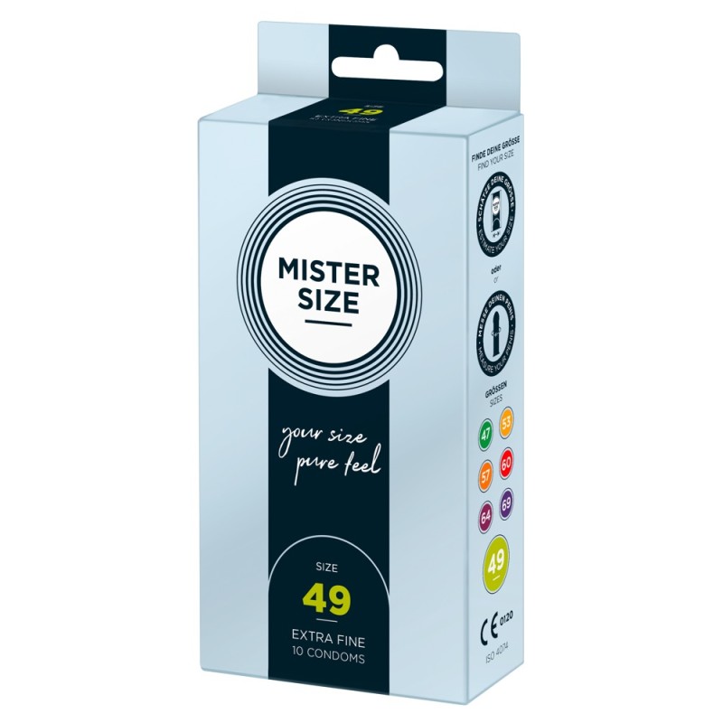 Mister Size 49mm pack of 10